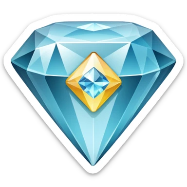 diamond video play button sticker