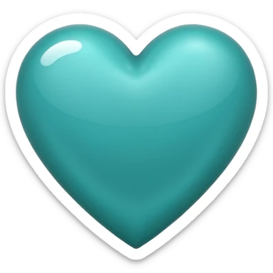 Teal heart da best  sticker