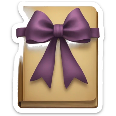 Bows on a book sticker