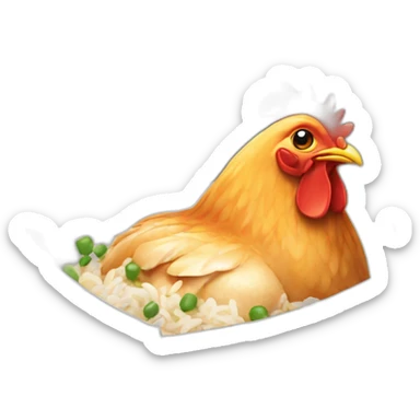  chicken rice Chinese takeout  sticker