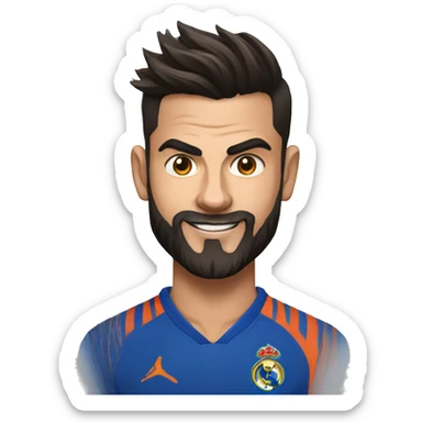 Cristiano is Meet, Virat Kohli sticker