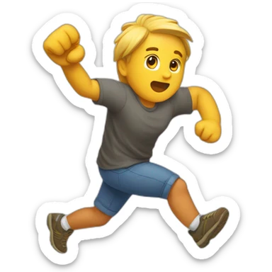 brazo apuntando hacia arriba sticker