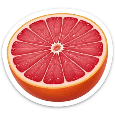 grapefuit with a slice sticker