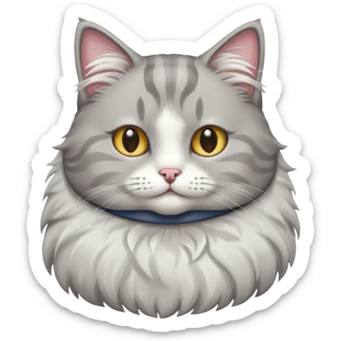 Groom cat sticker