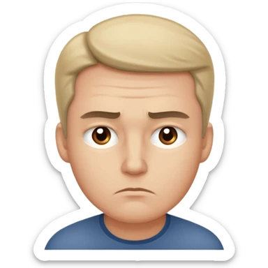 thinking hard sticker