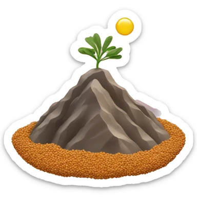 mountain with lentils sticker