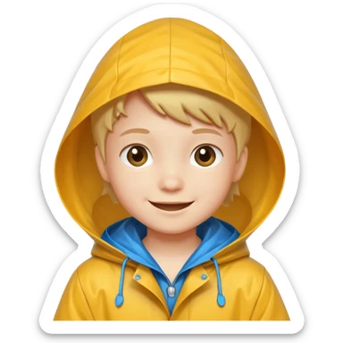 Raincoat Kid sticker