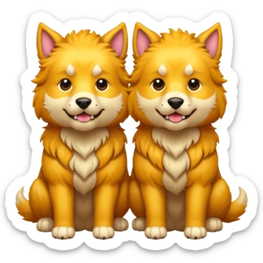 The three headed hound, cerberus. He is soft and cute sticker