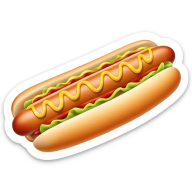 Hot dog literally sticker