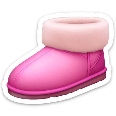 Pink uggs slippers sticker
