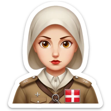polish patriot woman nationalist sticker