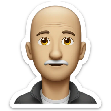 A man who lies with a long nose sticker