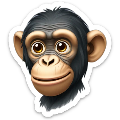 Chimpanzé qui rigole bien sticker