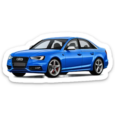 Turbo Blue audi s4  sticker
