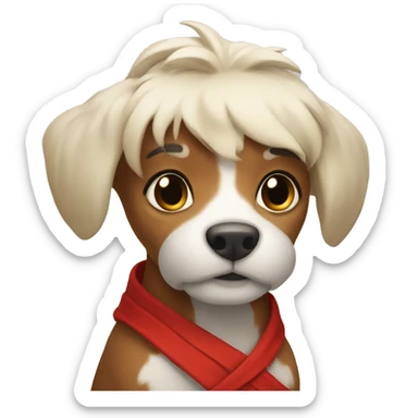 Red healer cross  sticker