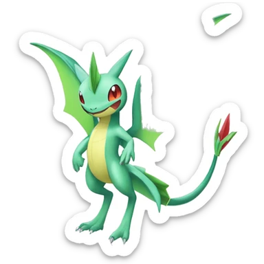 Shiny Vikavolt-Flygon-Pokémon-Fakémon Full Body sticker
