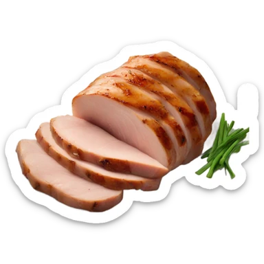 sliced cooked pork tenderloin sticker
