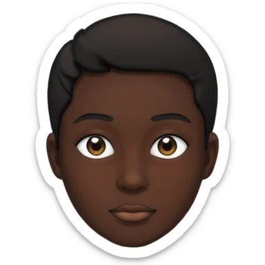 silhouette portrait sticker