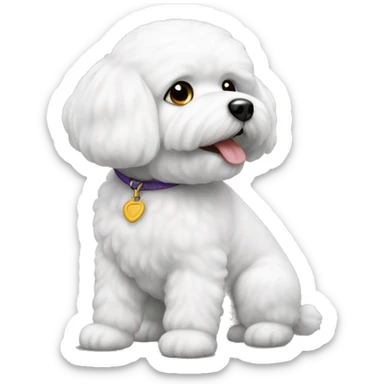 bichon frise sticker