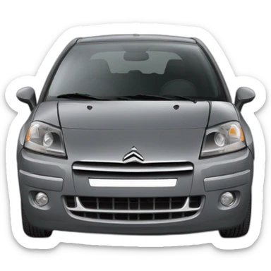 2007 citroen c3 dark grey sticker