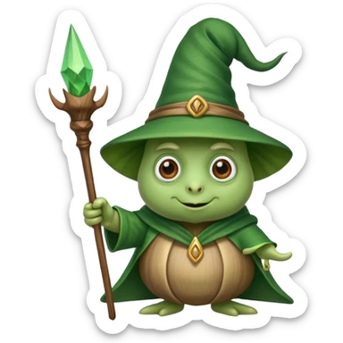 snail wizard sticker