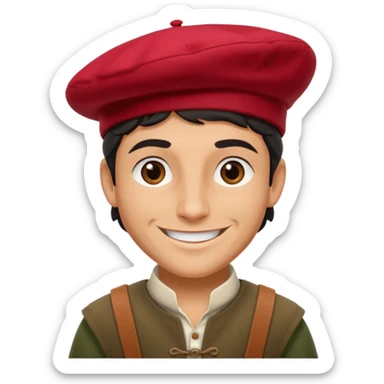 MITOLOGICAL CARACTER OF THE BASQUE COUNTRY OLENTZERO, sticker