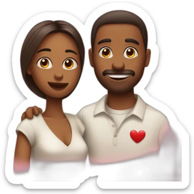 tic and tac in love sticker