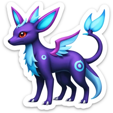 Salamence-Amaura-Umbreon-Silvally-fusion (full body) sticker