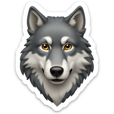 wolf sticker