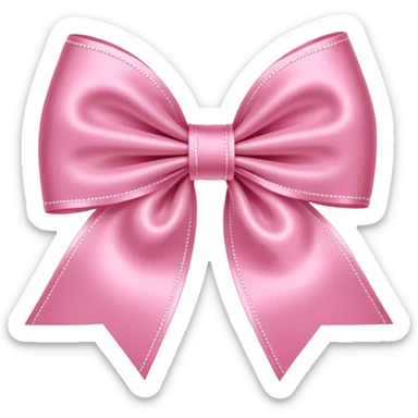 pink coquette bow sticker