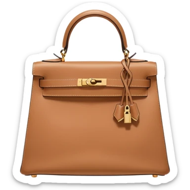 hermes kelly flesh color bag sticker