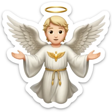 angel gabriel flying sticker