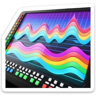 music mixing board screen sticker