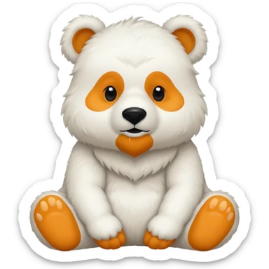 White bear plus sticker