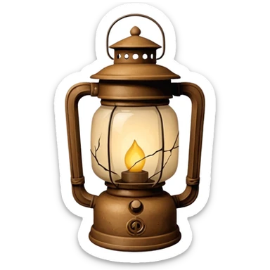 cracked lantern sticker