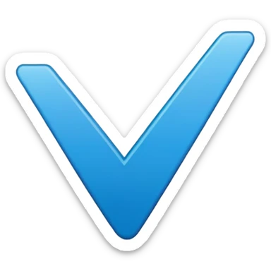 dark and minimalist blue aesthetic check mark sticker