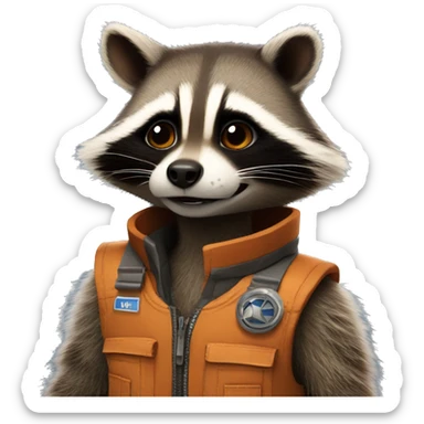 Rocket racoon  sticker
