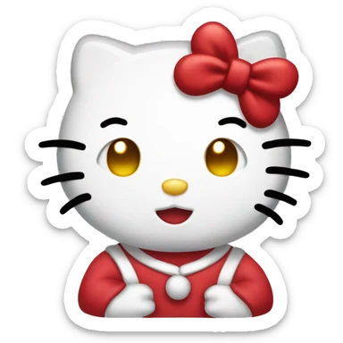 Hello kitty But in Christmas form sticker