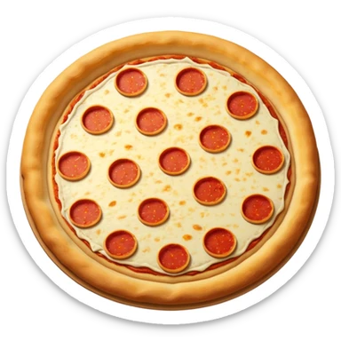 circle pizza sticker