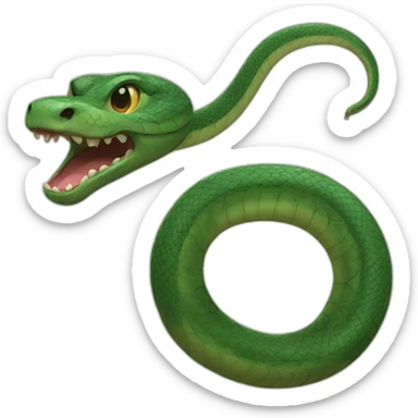 Serpent a dent sticker