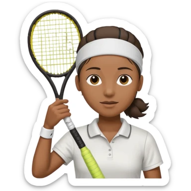 black jamaica half body with head band,half body, tennis racket sticker