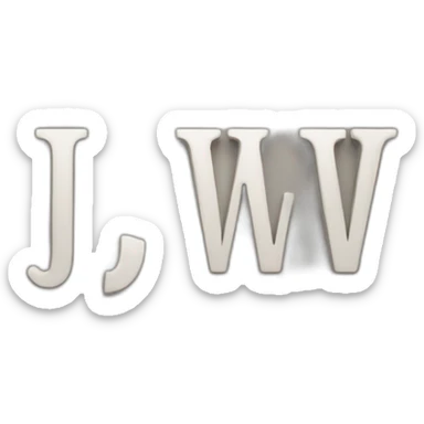 A sign with the inscription "JW" sticker