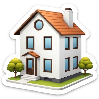 shared house minimalistic sticker