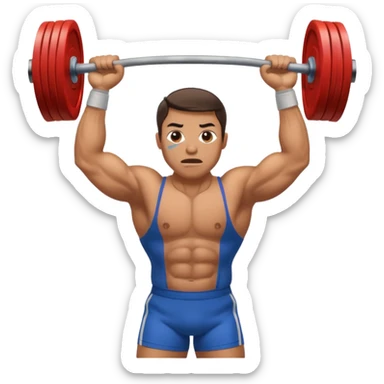 weightlifter Athlete in Action sticker