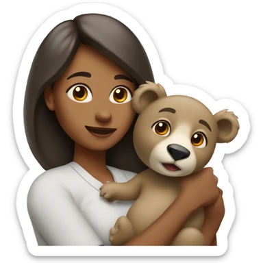 Mother with a coala bear sticker