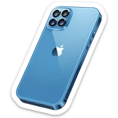 Téléphone iPhone 13 bleu sticker