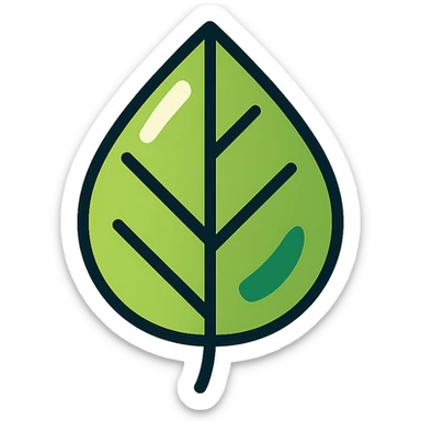 leaf or flower icon, clear outlines, strong shadows and highlights, psychosomatics and psychology theme, fun and not too complex sticker