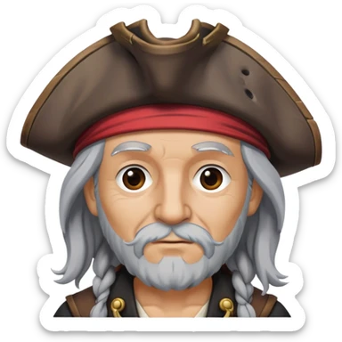 pirata con canas sticker