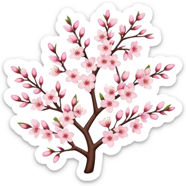 cherry blossom and the number ‘25’ sticker