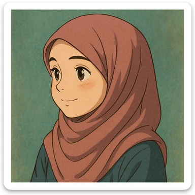 Profile picture muslim girl sticker